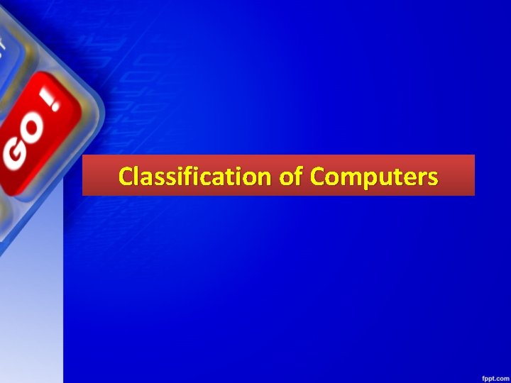 Classification of Computers 