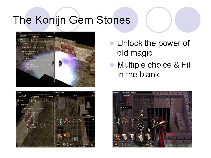 The Konijn Gem Stones Unlock the power of old magic l Multiple choice &