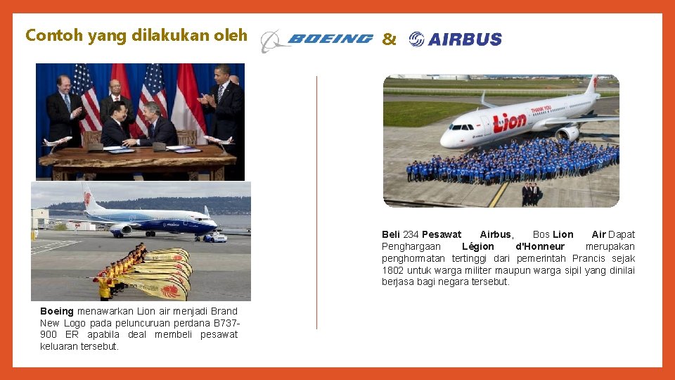 Contoh yang dilakukan oleh & Beli 234 Pesawat Airbus, Bos Lion Air Dapat Penghargaan
