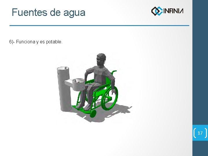 Fuentes de agua 6)- Funciona y es potable. 17 