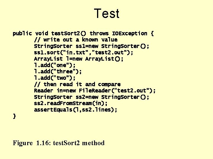 Test public void test. Sort 2() throws IOException { // write out a known Test public void test. Sort 2() throws IOException { // write out a known