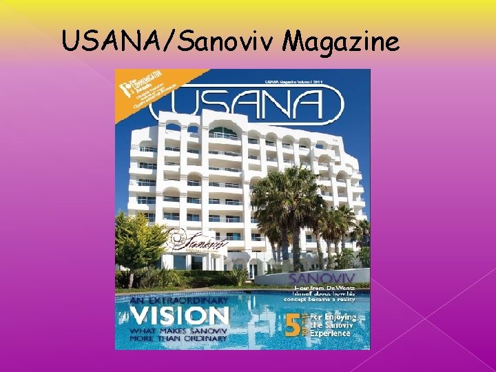 USANA/Sanoviv Magazine 