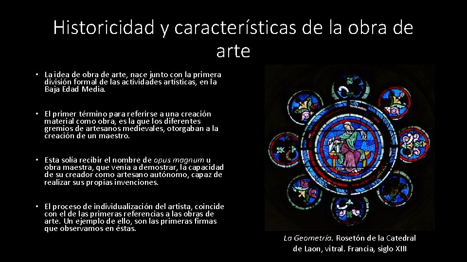 La Obra de Arte Caractersticas metodologas de anlisis