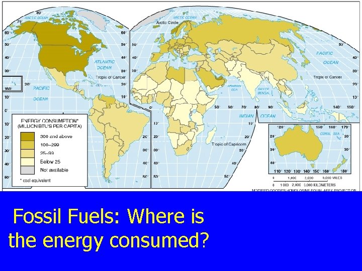 Fossil Fuels: Where is the energy consumed? 