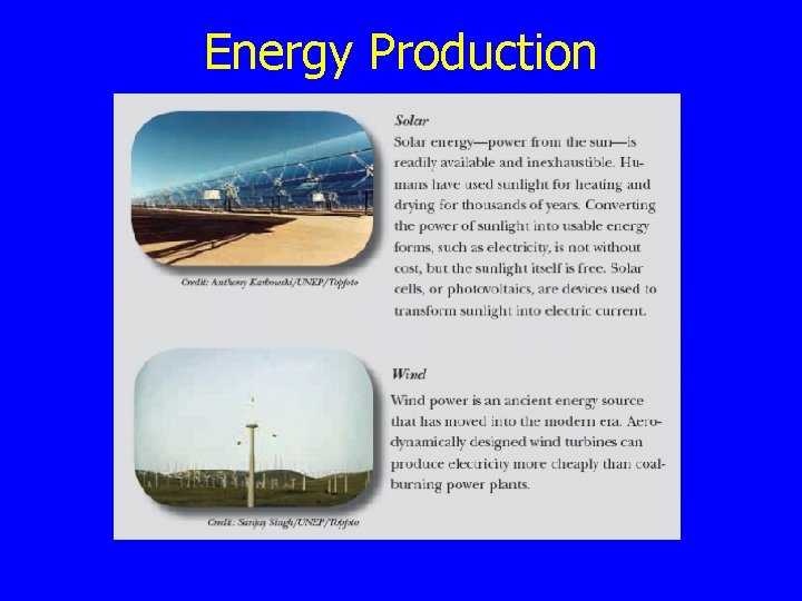 Energy Production 