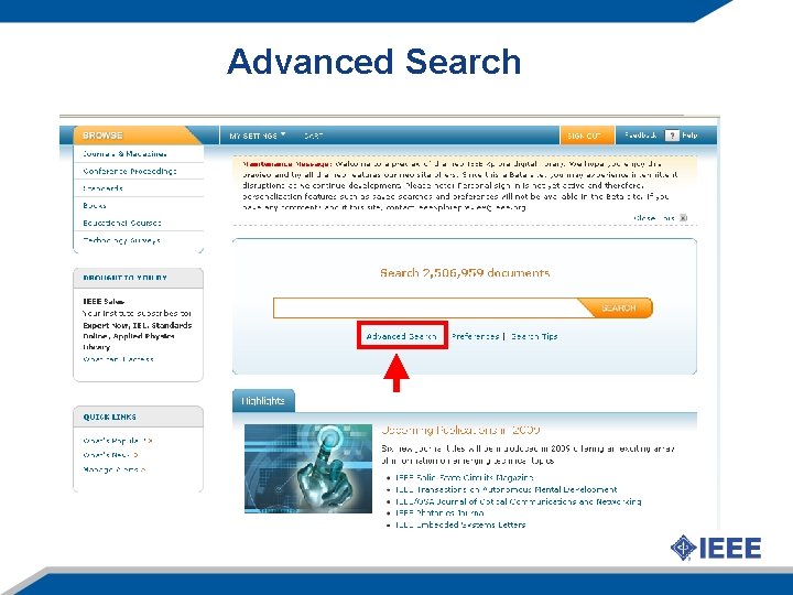 Advanced Search 