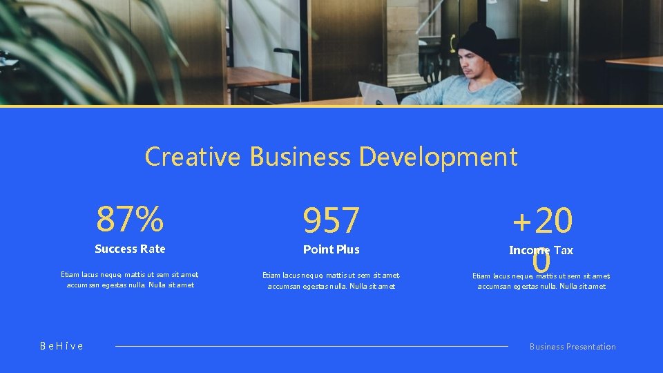 Creative Business Development 87% Success Rate 957 +20 0 Point Plus Income Tax Etiam