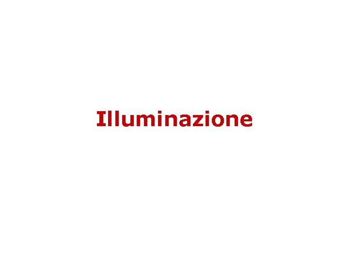 Illuminazione 