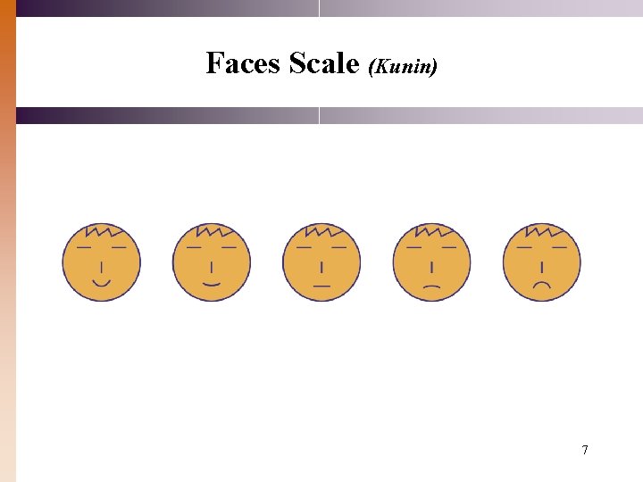 Faces Scale (Kunin) 7 