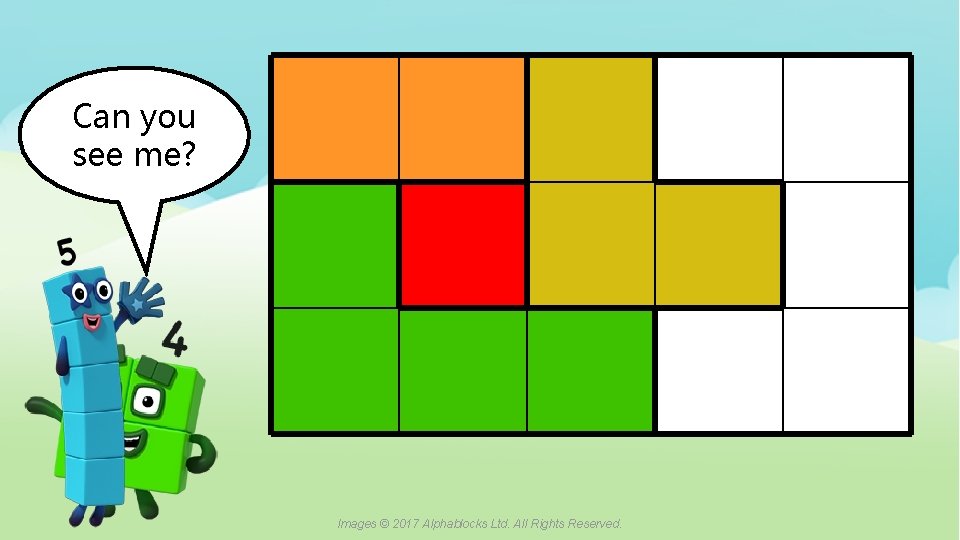 Can Here you I see am! me? Images © 2017 Alphablocks Ltd. All Rights