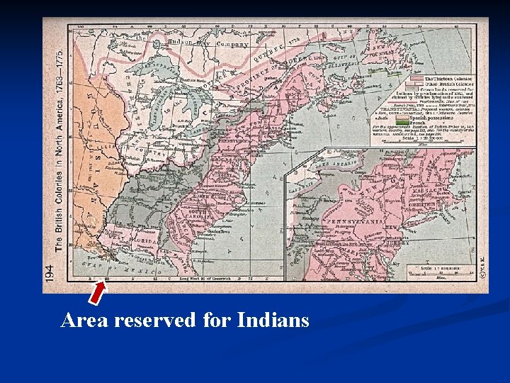 Area reserved for Indians 