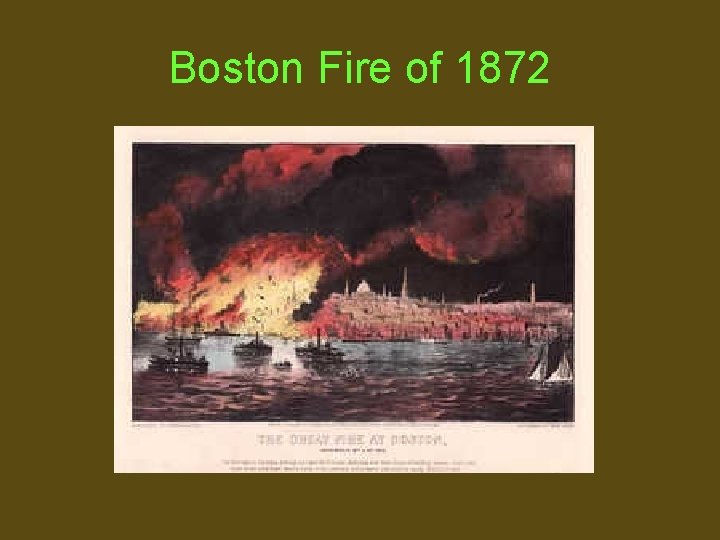 Boston Fire of 1872 