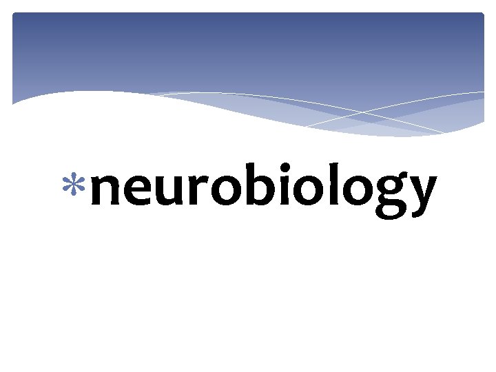  neurobiology 