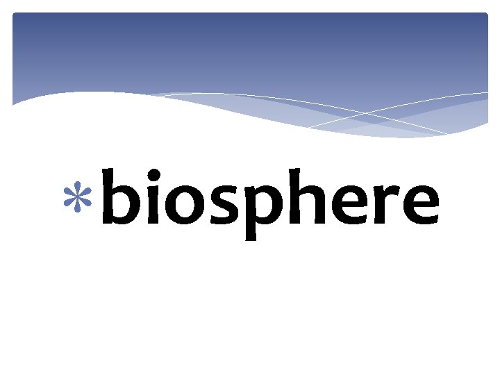  biosphere 