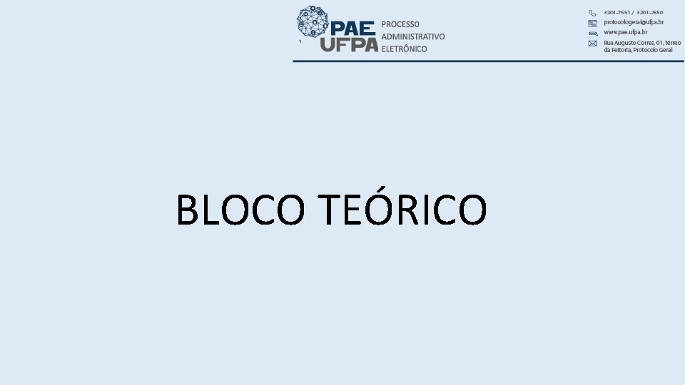 BLOCO TEÓRICO 