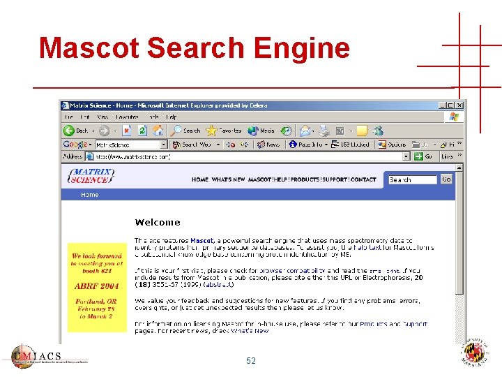Mascot Search Engine 52 