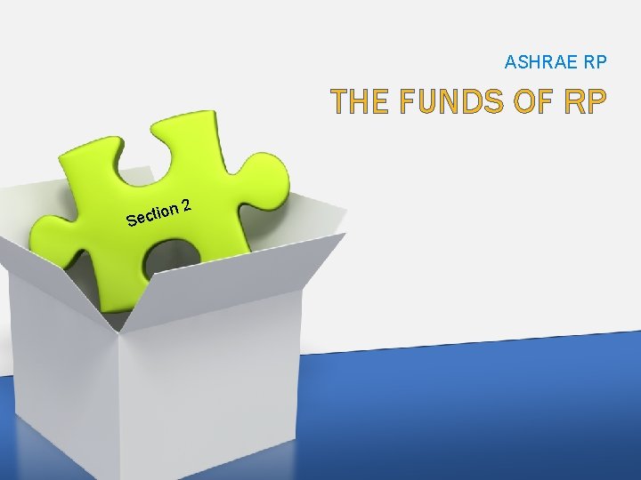 ASHRAE RP THE FUNDS OF RP ion Sect 2 