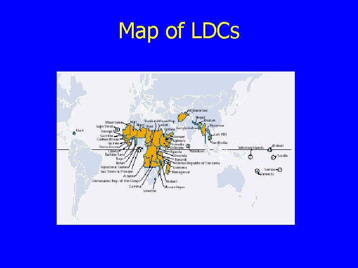 Map of LDCs 