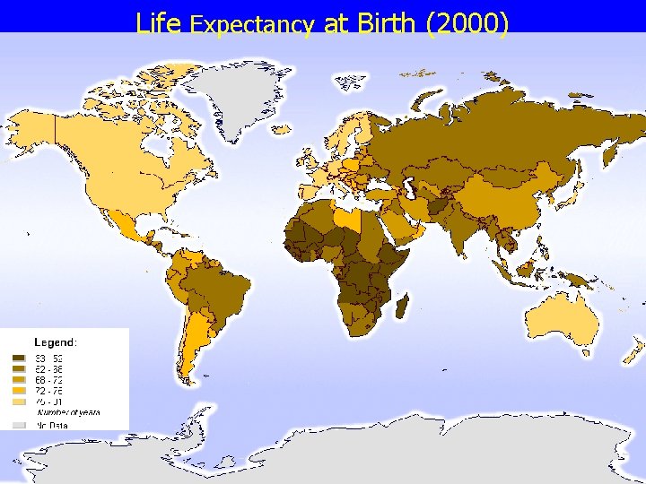 Life Expectancy at Birth (2000) 