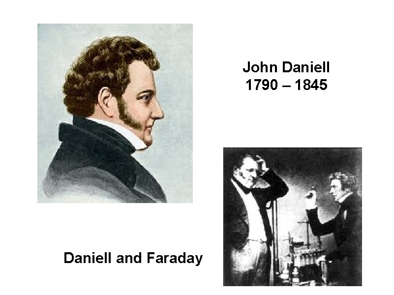 John Daniell 1790 – 1845 Daniell and Faraday 