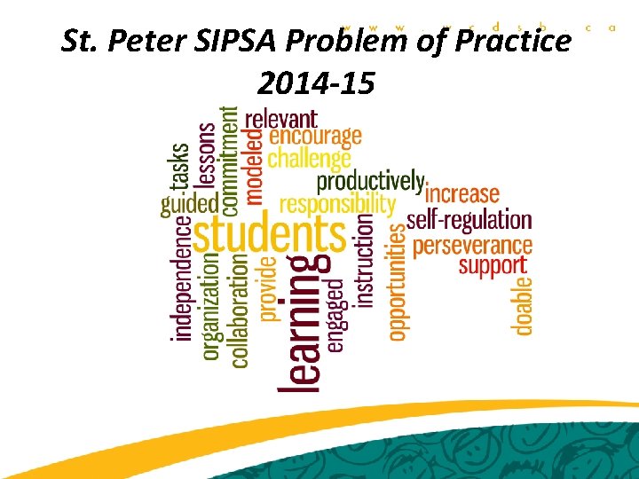 St. Peter SIPSA Problem of Practice 2014 -15 