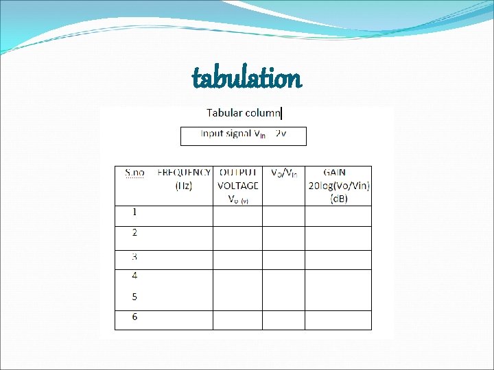 tabulation tabulation