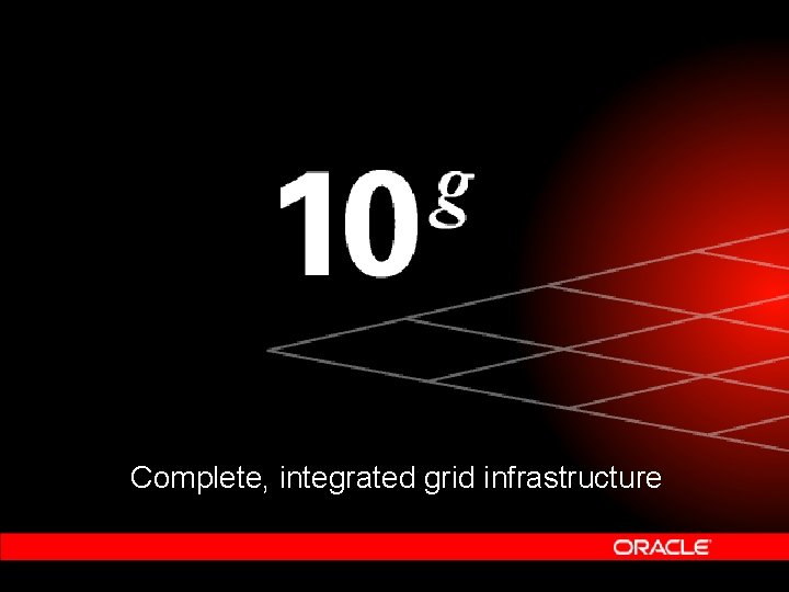 Complete, integrated grid infrastructure Complete, integrated grid infrastructure
