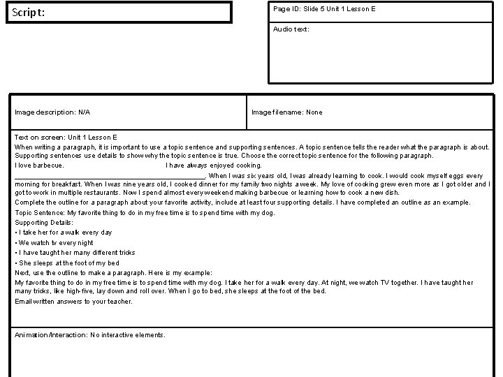 Script: Page ID: Slide 5 Unit 1 Lesson E Audio text: Image description: N/A Script: Page ID: Slide 5 Unit 1 Lesson E Audio text: Image description: N/A
