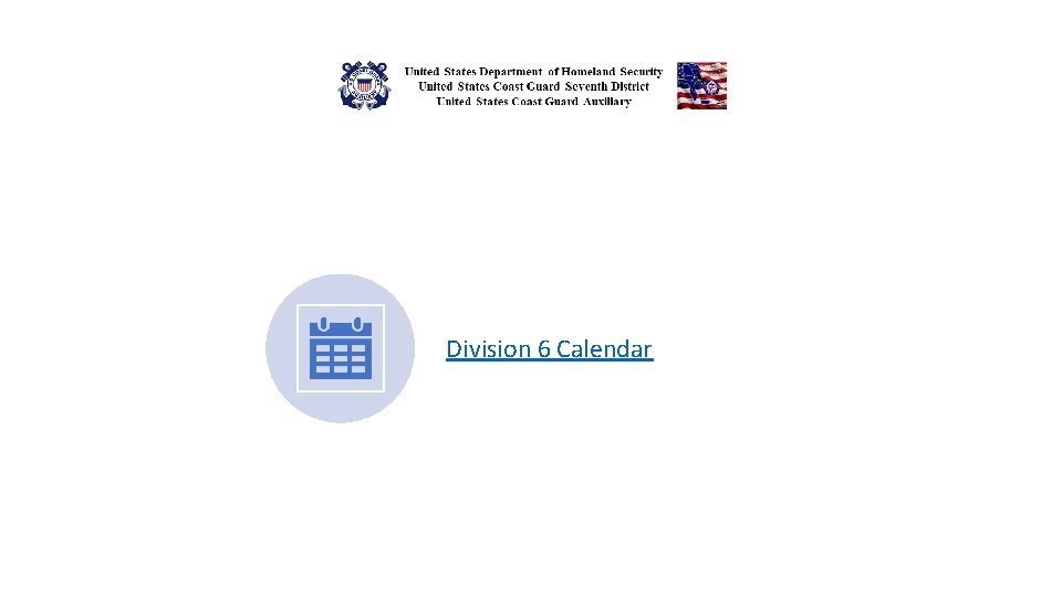 Division 6 Calendar 