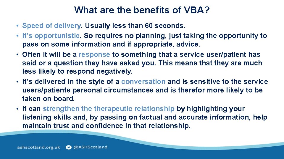 What are the benefits of VBA? • Speed of delivery. Usually less than 60