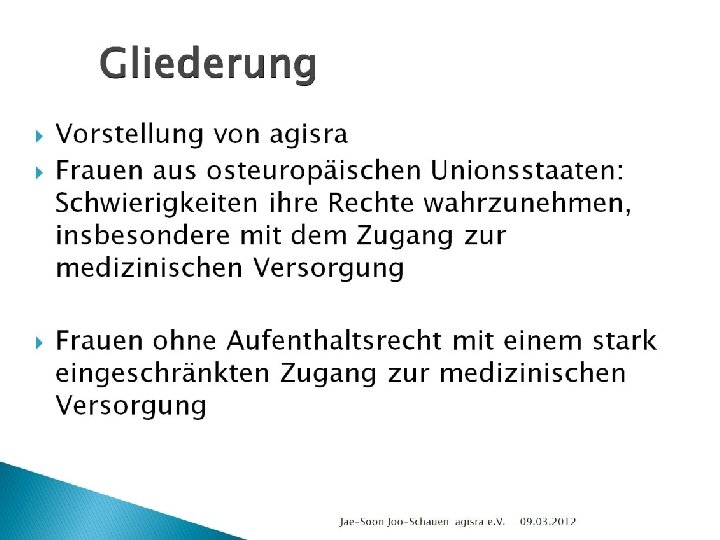 Gliederung 