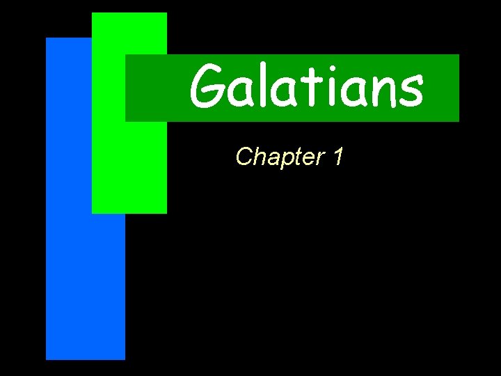 Galatians Chapter 1 