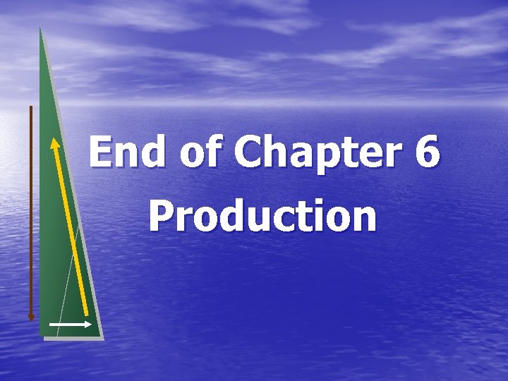 End of Chapter 6 Production 