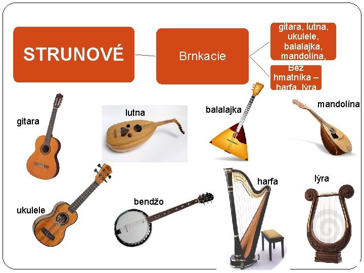 STRUNOVÉ gitara Brnkacie lutna S hmatníkom – gitara, lutna, ukulele, balalajka, mandolína, bendžo Bez