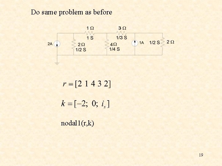Do same problem as before nodal 1(r, k) 19 Do same problem as before nodal 1(r, k) 19
