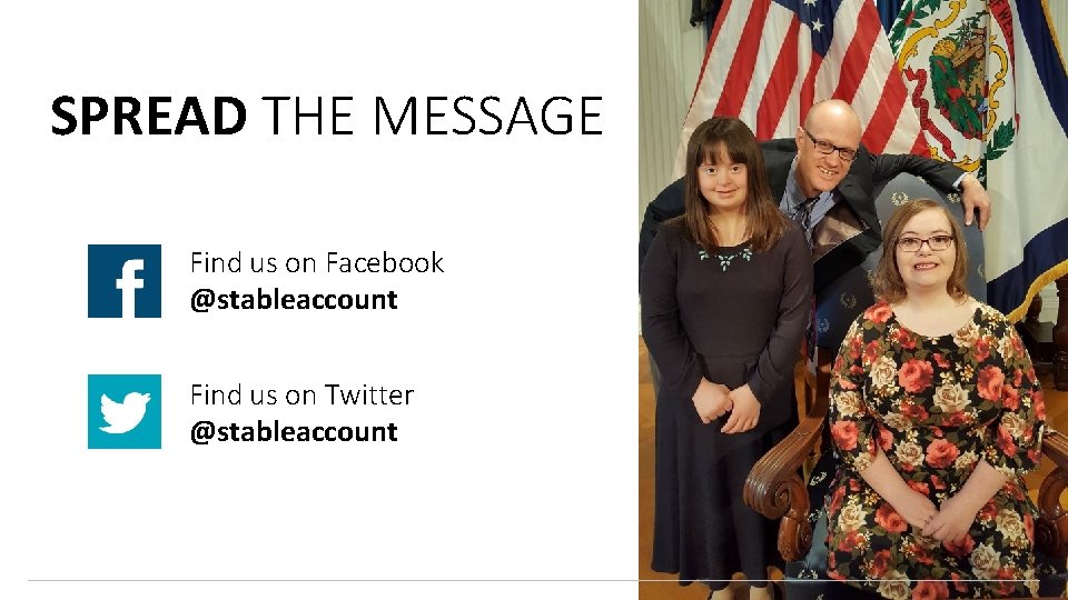 SPREAD THE MESSAGE Find us on Facebook @stableaccount Find us on Twitter @stableaccount 
