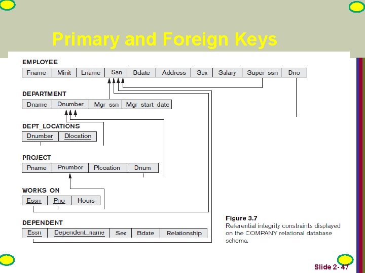 Primary and Foreign Keys Slide 2 - 47 