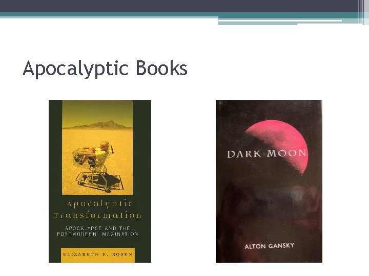 Apocalyptic Books 