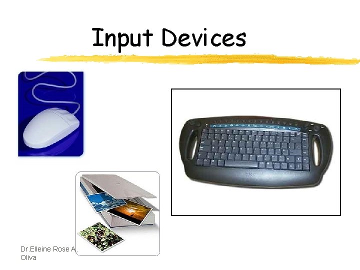 Input Devices Dr. Elleine Rose A. Oliva 
