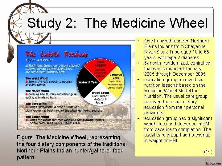 Study 2: The Medicine Wheel • • Figure. The Medicine Wheel, representing the four