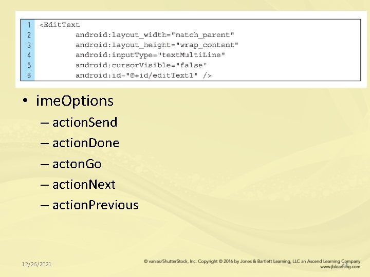 • ime. Options – action. Send – action. Done – acton. Go –