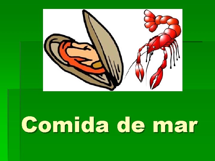 Comida de mar 