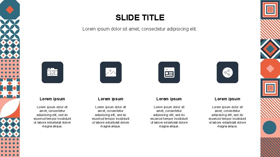 SLIDE TITLE Lorem ipsum dolor sit amet, consectetur adipisicing elit. Lorem ipsum Lorem ipsum