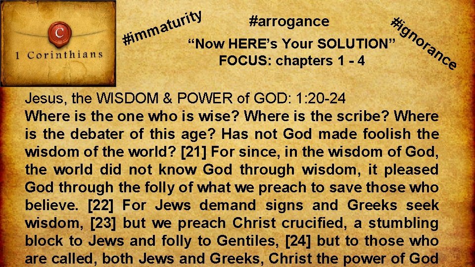 y t i r atu m m i # #arrogance #ig no ra “Now