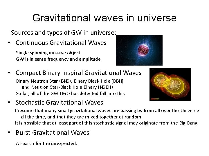 Gravitational waves observation in LIGO Li Deng 2020