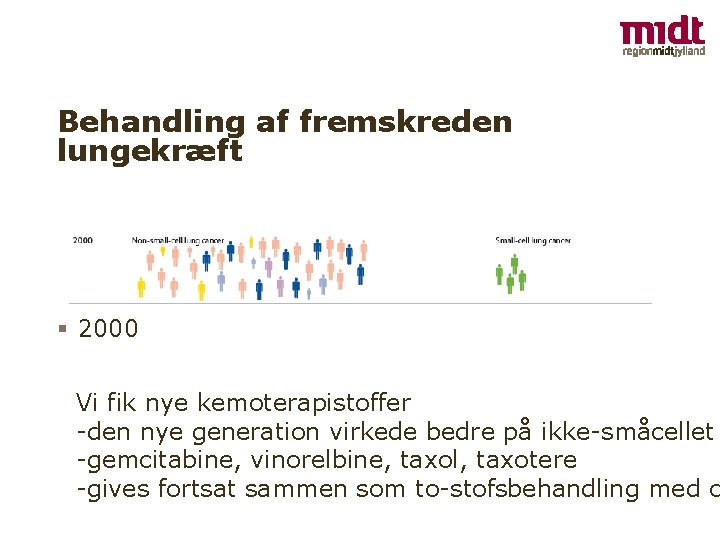 Behandling af fremskreden lungekræft § 2000 Vi fik nye kemoterapistoffer -den nye generation virkede