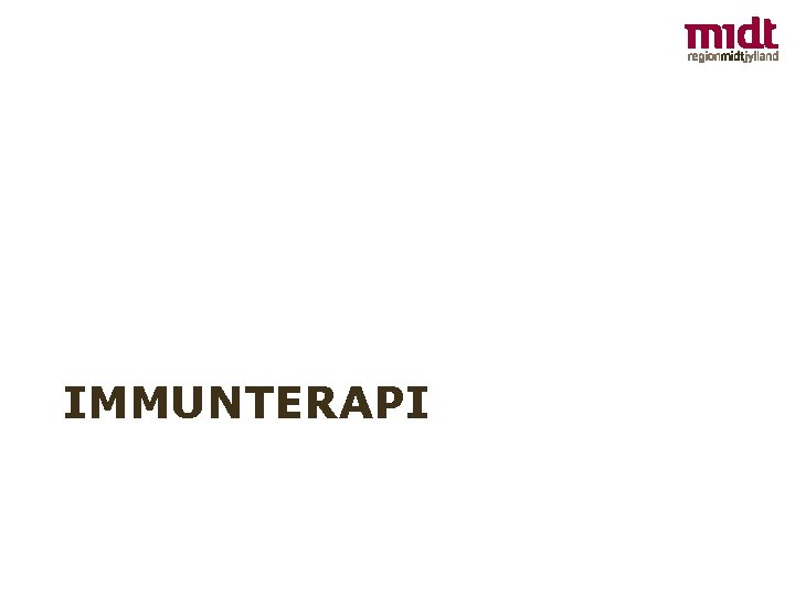 IMMUNTERAPI 