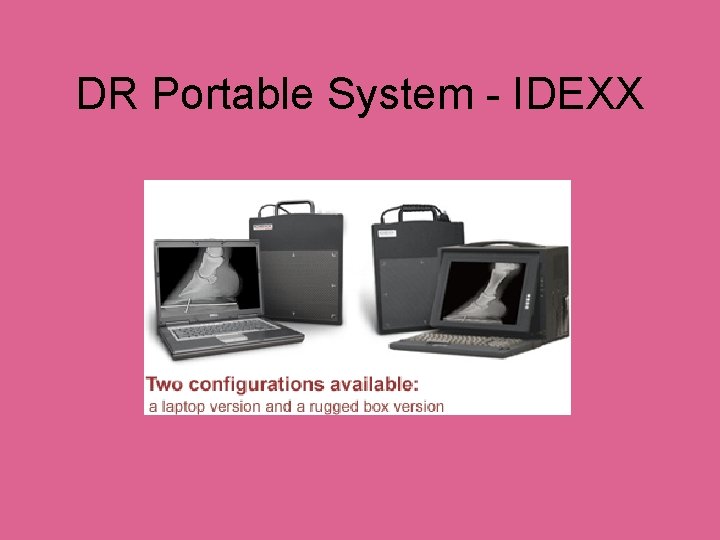 DR Portable System - IDEXX 