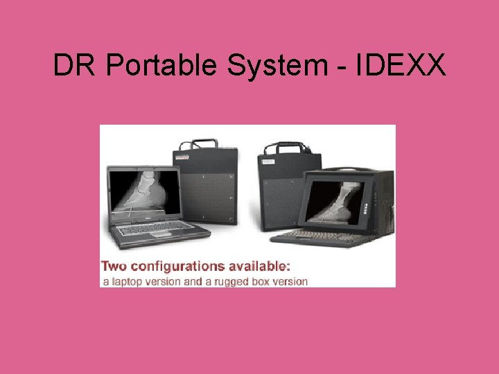 DR Portable System - IDEXX 