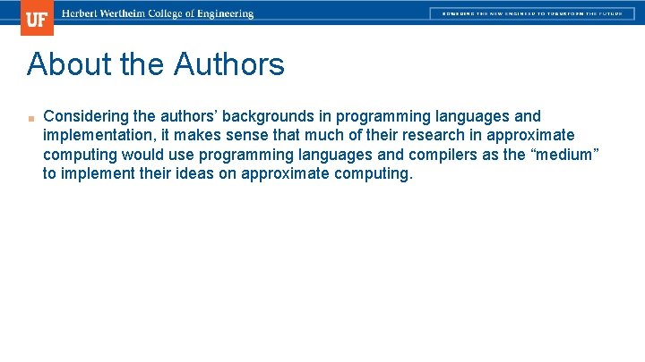 About the Authors ■ Considering the authors’ backgrounds in programming languages and implementation, it About the Authors ■ Considering the authors’ backgrounds in programming languages and implementation, it